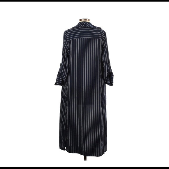 Zara open striped jacket cardigan sz m stripe - Picture 3 of 6